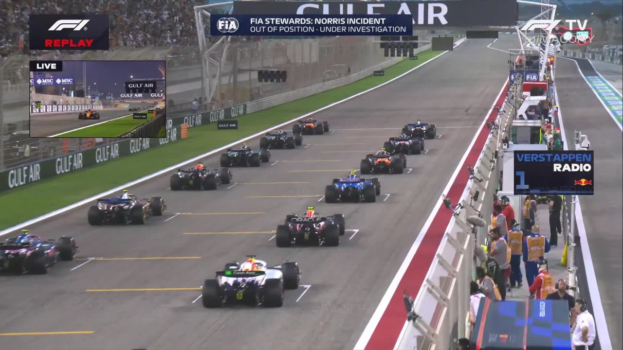 Race start analysis: Lando Norris starts outside his grid box (under ...